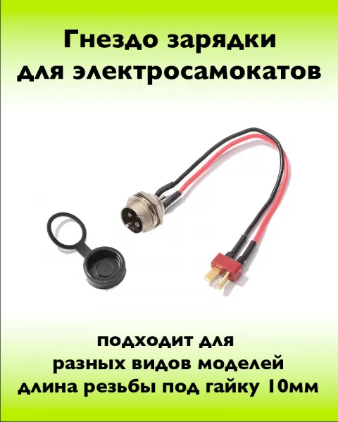 Гнездо зарядки (GX 3p - Tplug) + заглушка